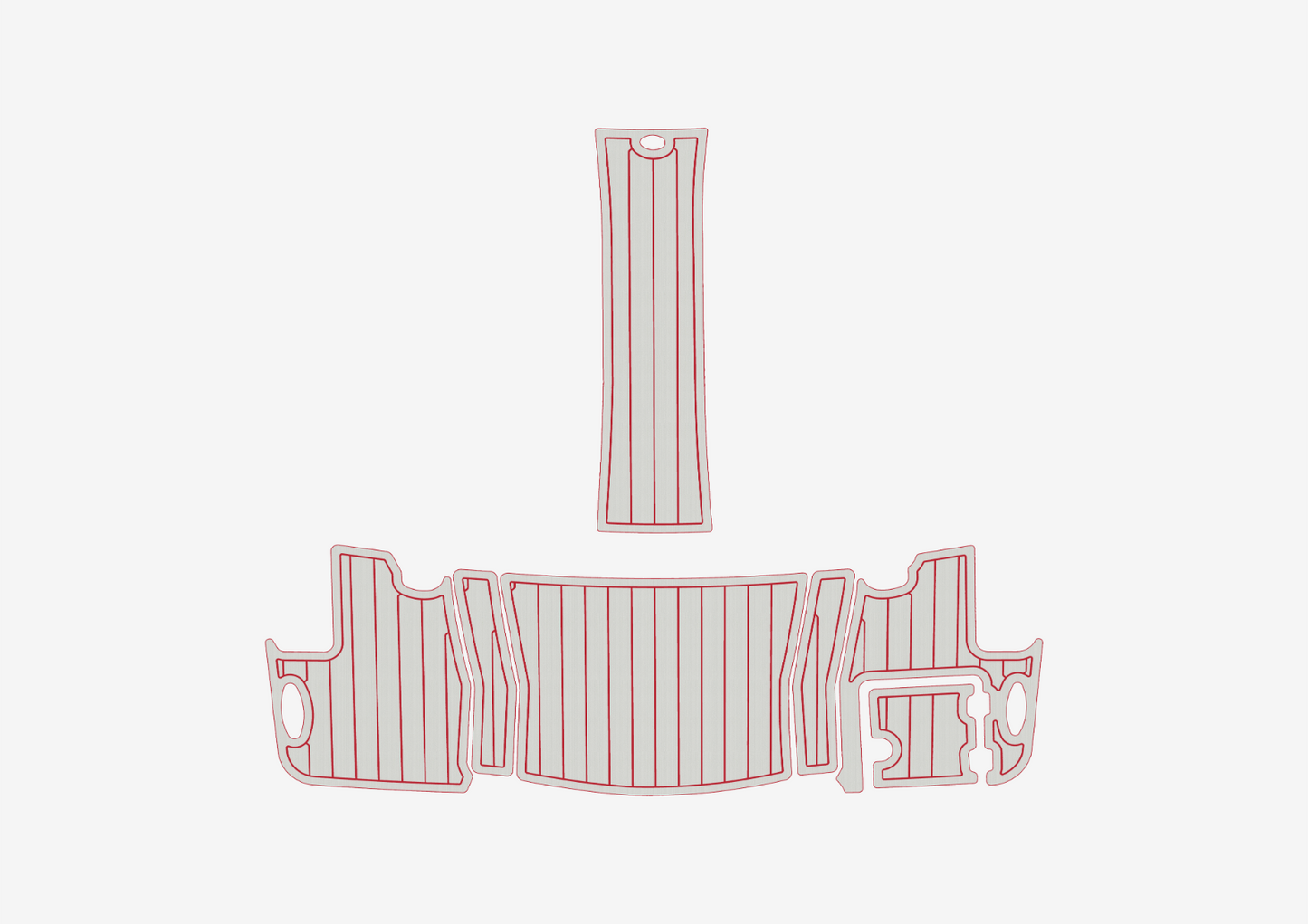 2015 Chaparral 257 SSX SP Swim platform bow 1/4"6mm EVA foam faux floor
