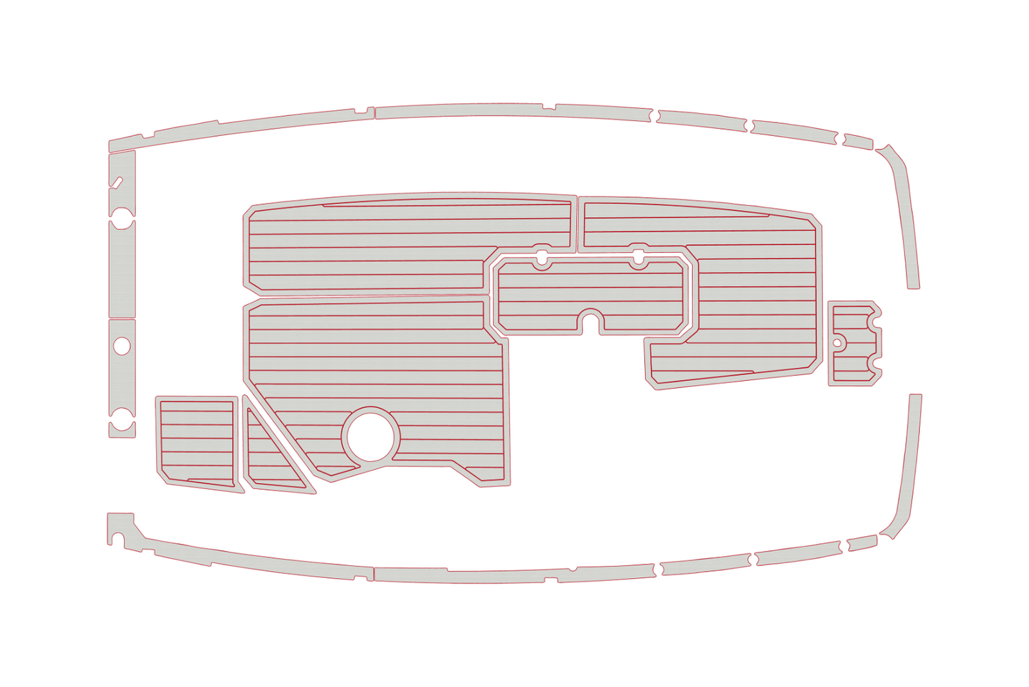 2020 Starcraft 191 svx Cockpit Swim platform 1/4"6mm EVA Faux foam floor
