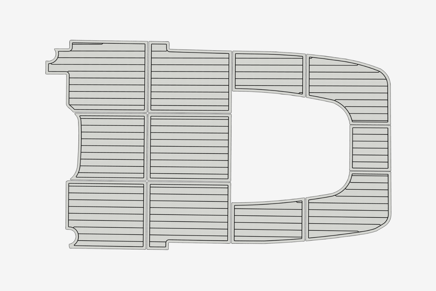 1998 Cobia 224 Cockpit Swim platform 1/4"6mm EVA Foam carpet marine floor