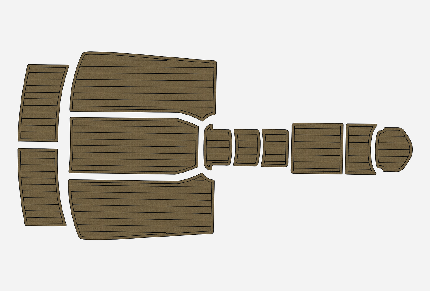 2008-2010 Bella 570 DC Marine teak deck EVA Foam Boat fuax foam mat flooring