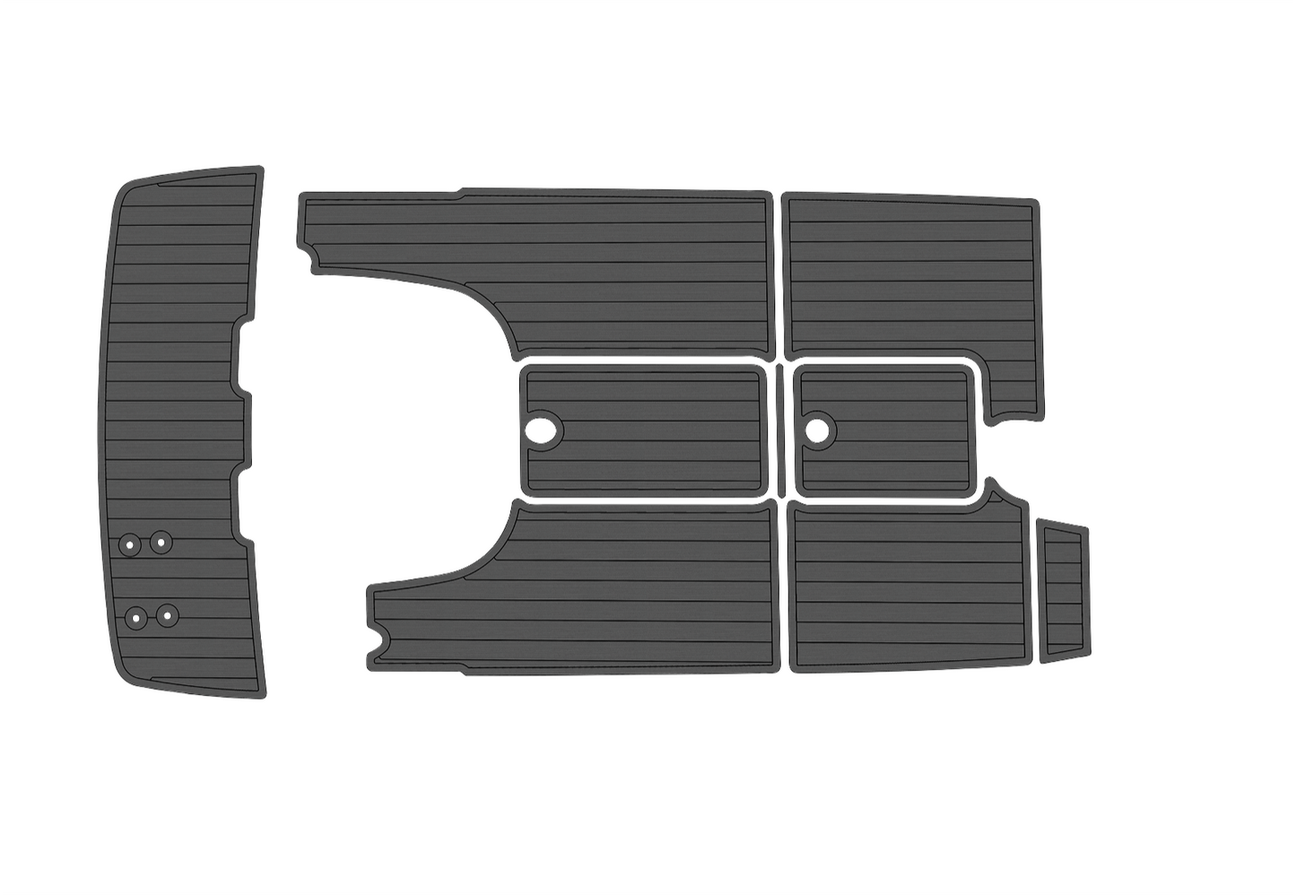 2003-2011 Bayliner 192 Cuddy Swim platform cockpit 1/4" 6mm EVA faux teak Floor