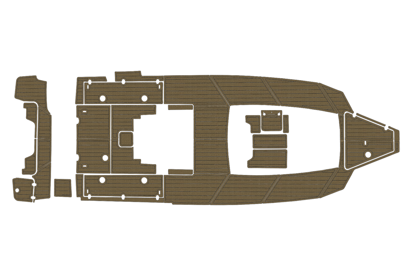 2022-2024 Blackfin 302 CC Cockpit Swim platform 1/4"6mm EVA foam floor