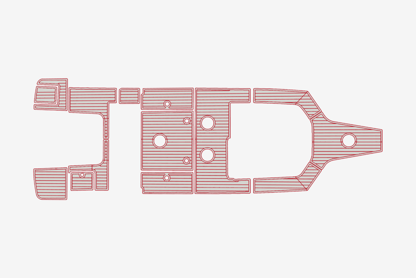 2022 Beneteau Flyer 8 Spacedeck Anti-slip mat Custom EVA marine deck flooring