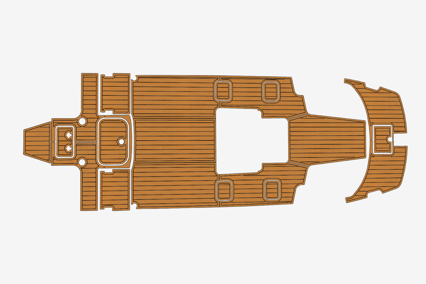 2013-2015 Carolina Cat 2300 CC Cockpit bow 1/4"6mm EVA Foam carpet marine floor