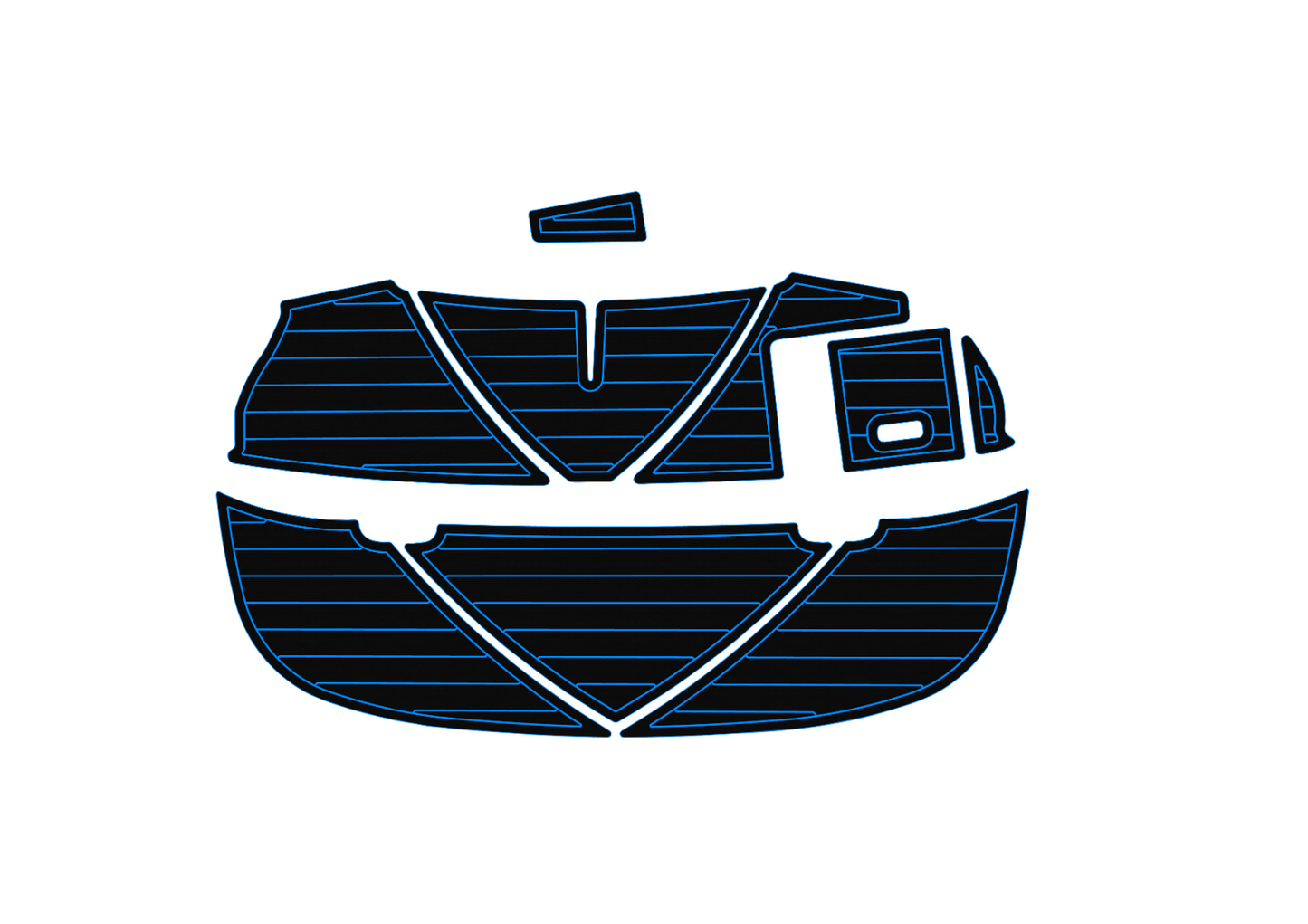 2003-2006 Bayliner 205 BR Swim platform 1/4"6mm EVA foam faux floor