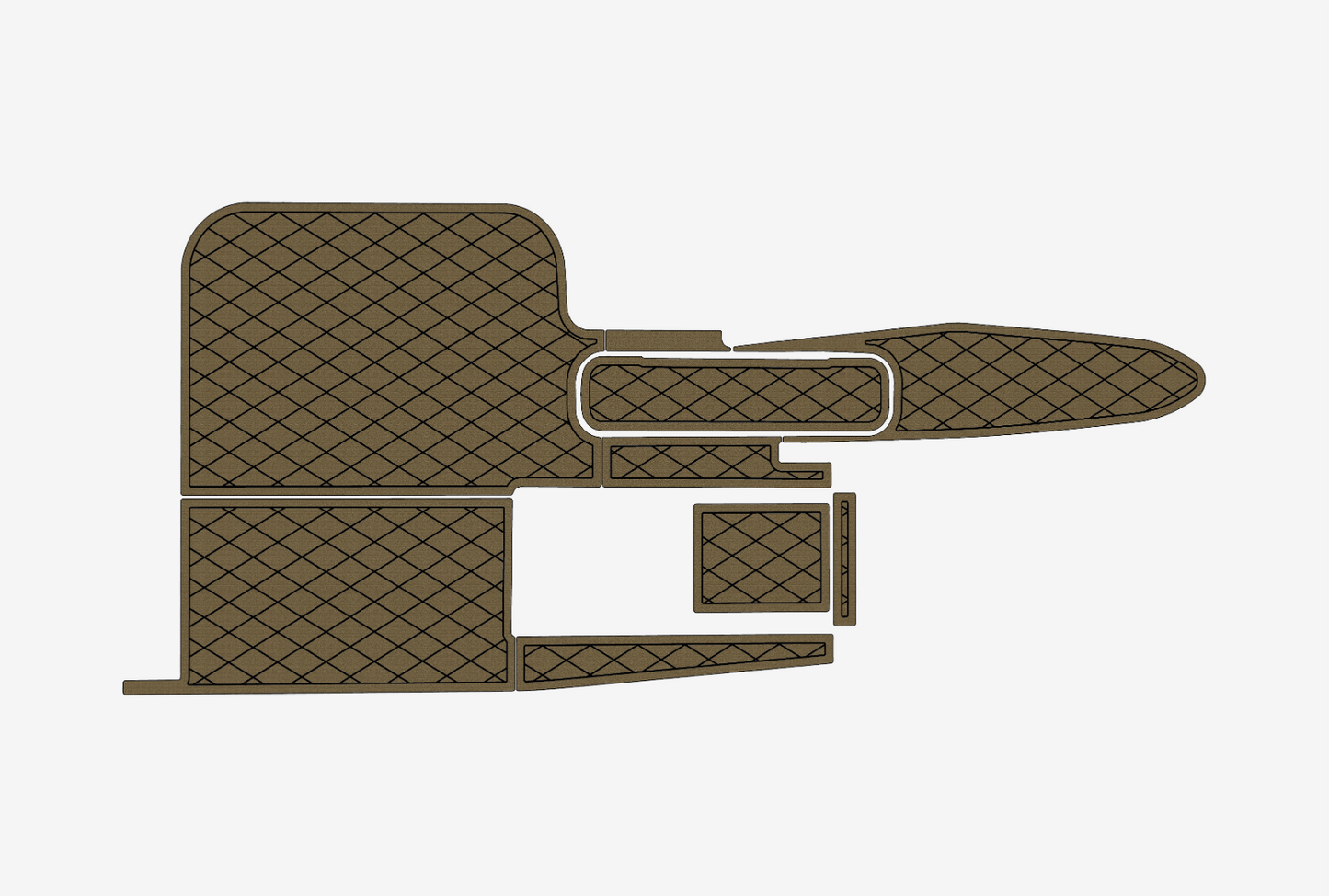 2005 Malibu Sunsettert VLX Cockpit Swim platform 1/4"6mm EVA Foam floor