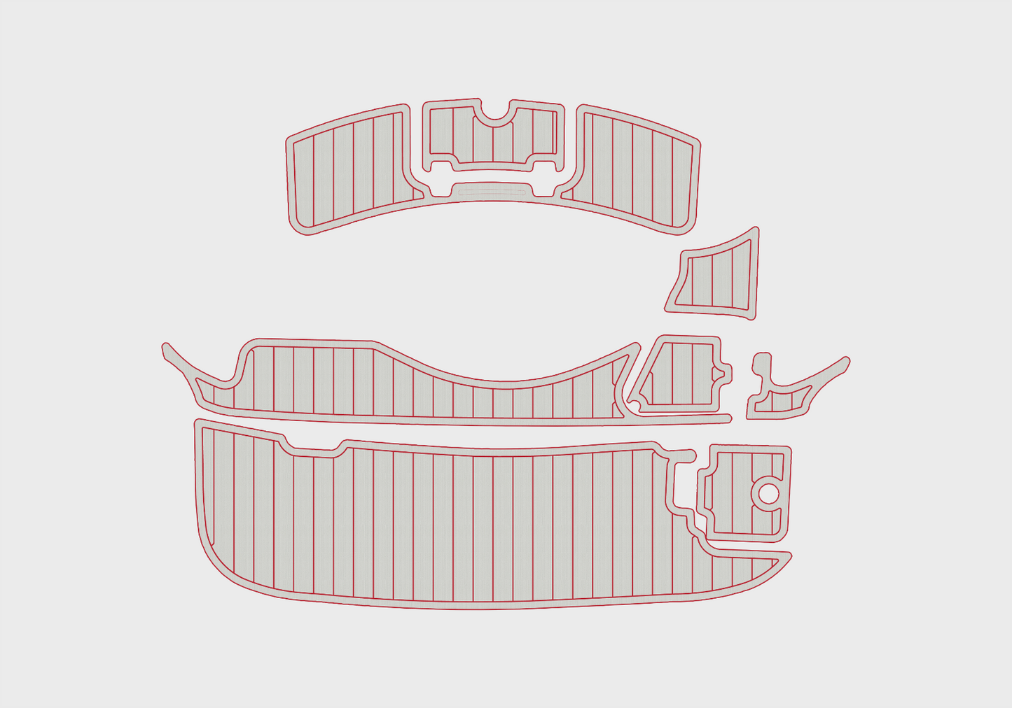 2002-2007 Regal 2120 Destiny Swim platform bow 1/4"6mm EVA foam faux mat floor