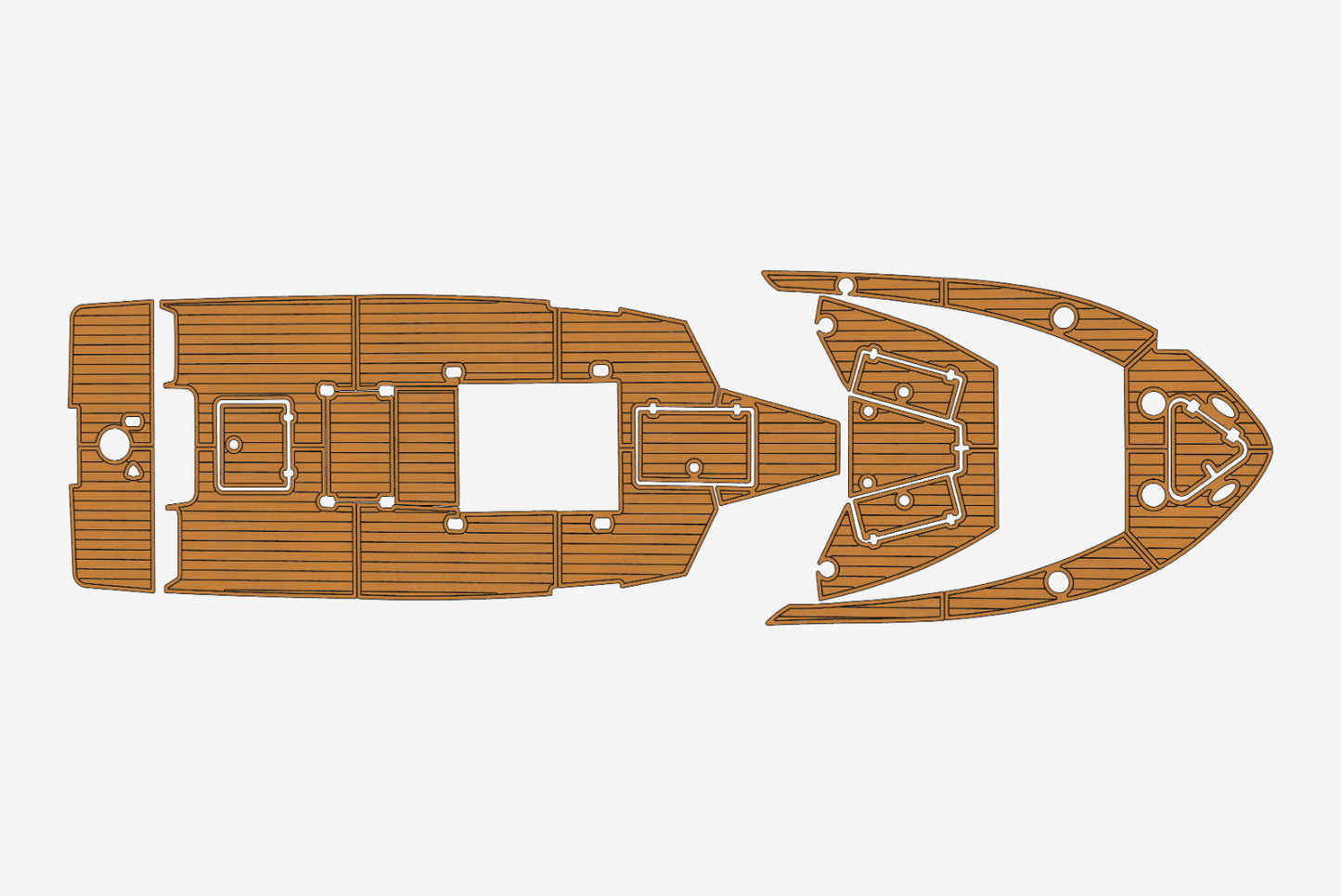 2021-2022 Pair Customs 21 Anti-slip mat Custom EVA faux teak marine flooring