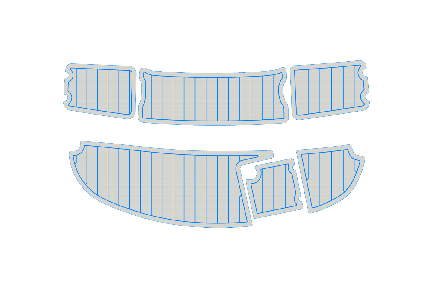 2003 CHAPRRAL 210 SS Swim platform 1/4"6mm EVA foam faux mat floor