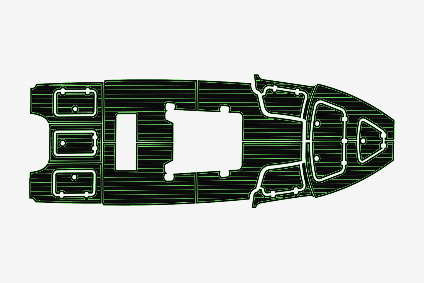2017-2020 Gause Built Cockpit 1/4"6mm EVA Foam carpet marine MAT floor
