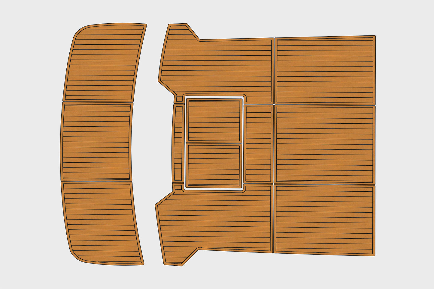 1988-1989 Pace 40 Sport Fisherman Cockpit Swim platform 1/4"6mm EVA Foam floor