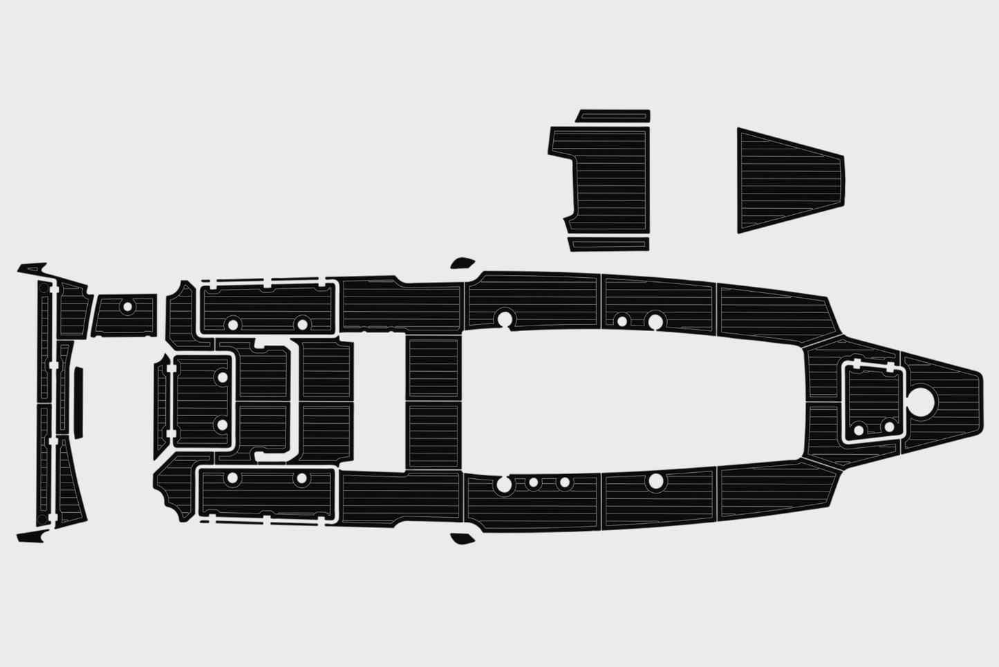 2015-2017 Nor Tech 390 Sport C C Cockpit Swim platform 1/4"6mm EVA floor
