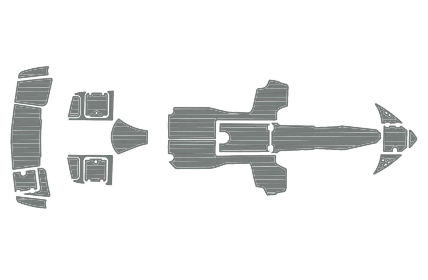2019 Chaparral H20 23 Cockpit Swim platform bow 1/4"6mm EVA foam floor