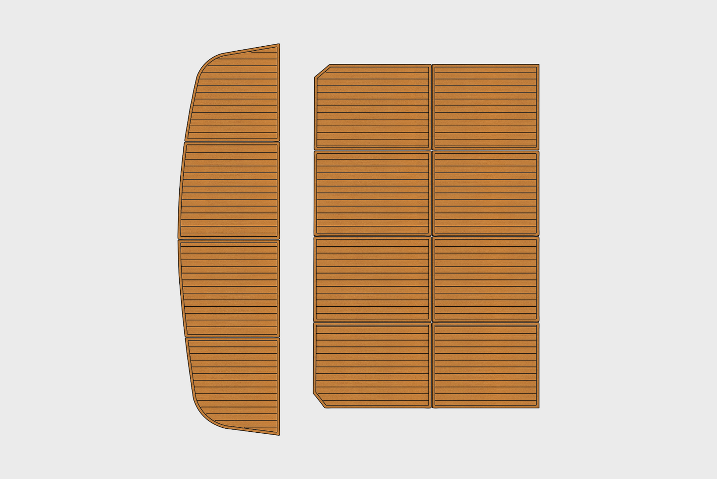 1999 Navigator 53 Classic Cockpit Swim platform 1/4"6mm EVA Foam faux mat floor