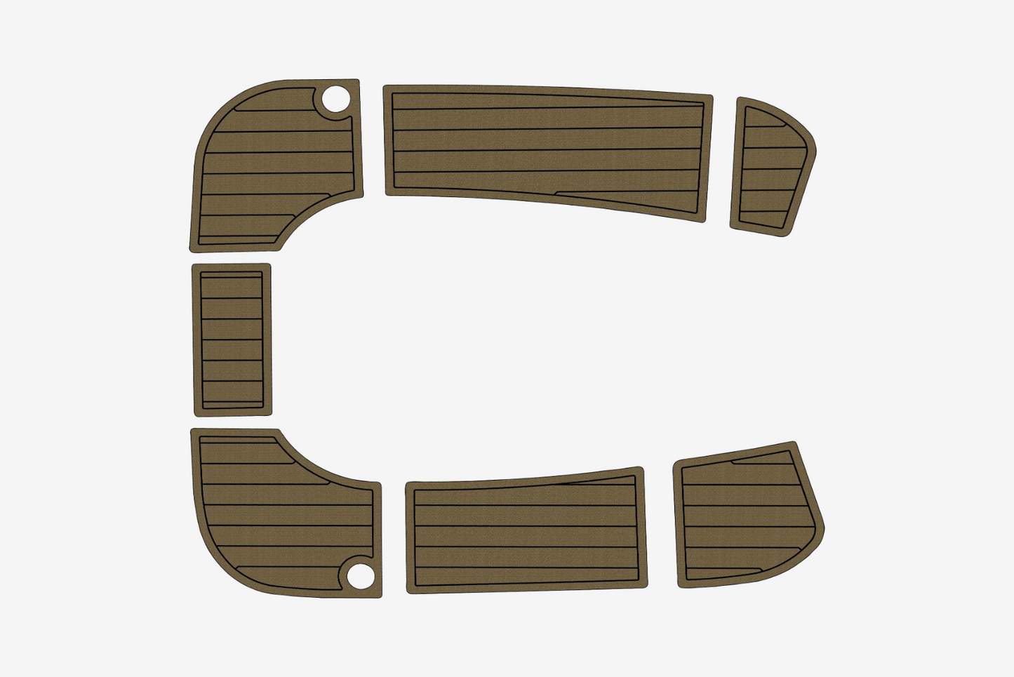 2004-2009 Hunter 33 Cockpit 1/4"6mm EVA Foam carpet marine floor
