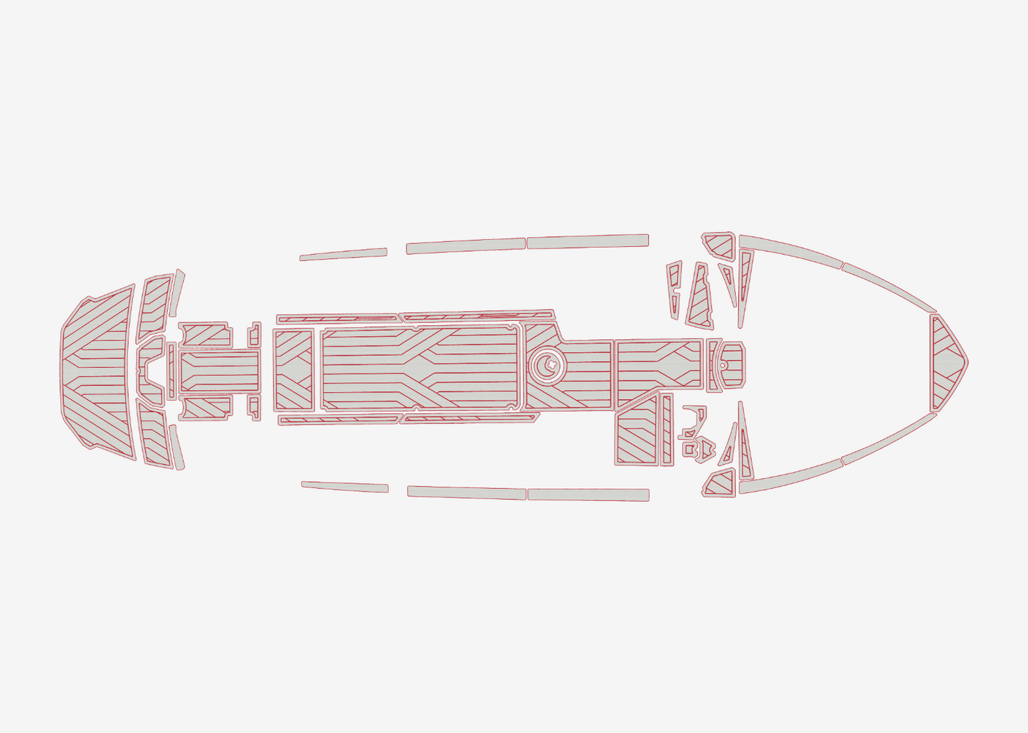2022 Axis T250 Marine teak deck EVA Foam Boat flooring