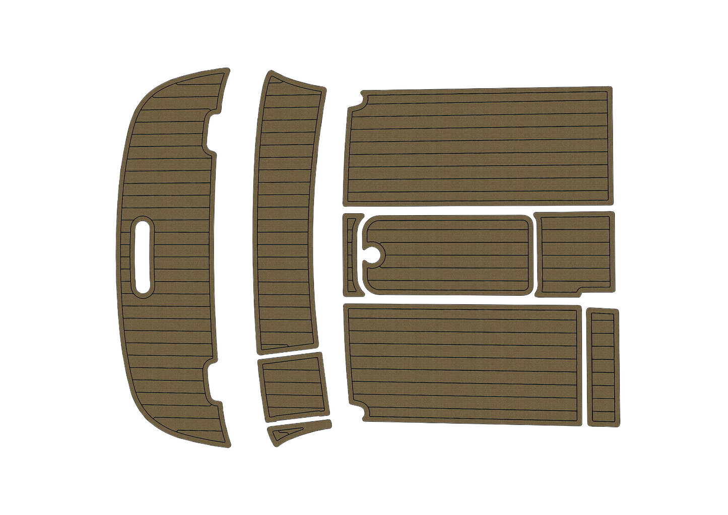 2010 Bayliner 652 Anti-slip mat Custom EVA marine deck flooring