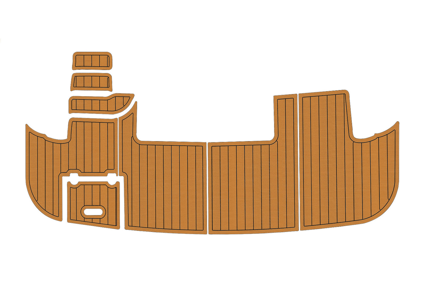 2000 cruiser yachts 3750 Anti-slip mat Custom EVA faux teak flooring