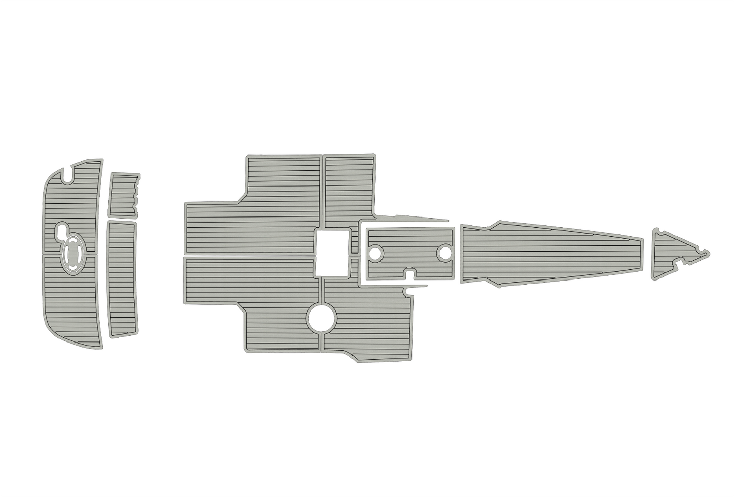 1995-2003 Crownline 266 Cockpit bow 1/4"6mm EVA foam floor