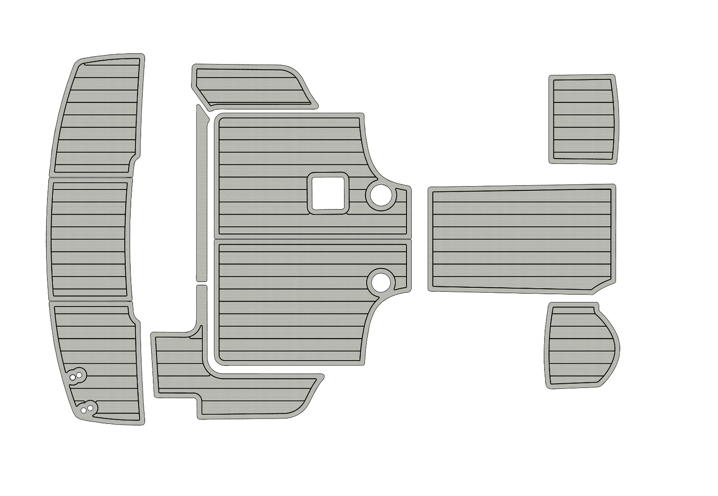 2008-2013 Bayliner 266 EC Anti-slip mat Custom EVA marine deck flooring
