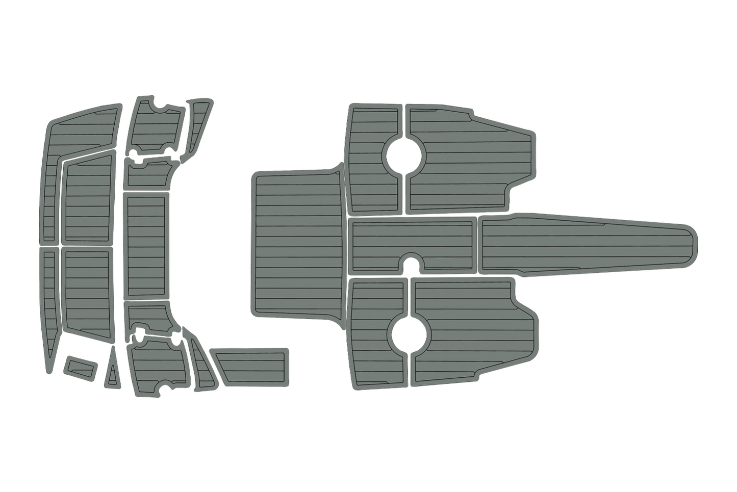 2017-2021 Crownline 205 Cockpit Swim platform 1/4"6mm EVA foam floor
