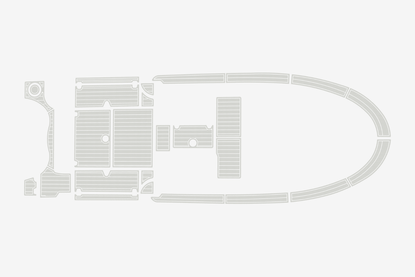2002-2009 Boston Whaler 255 Conquest Anti-slip Custom EVA marine deck flooring