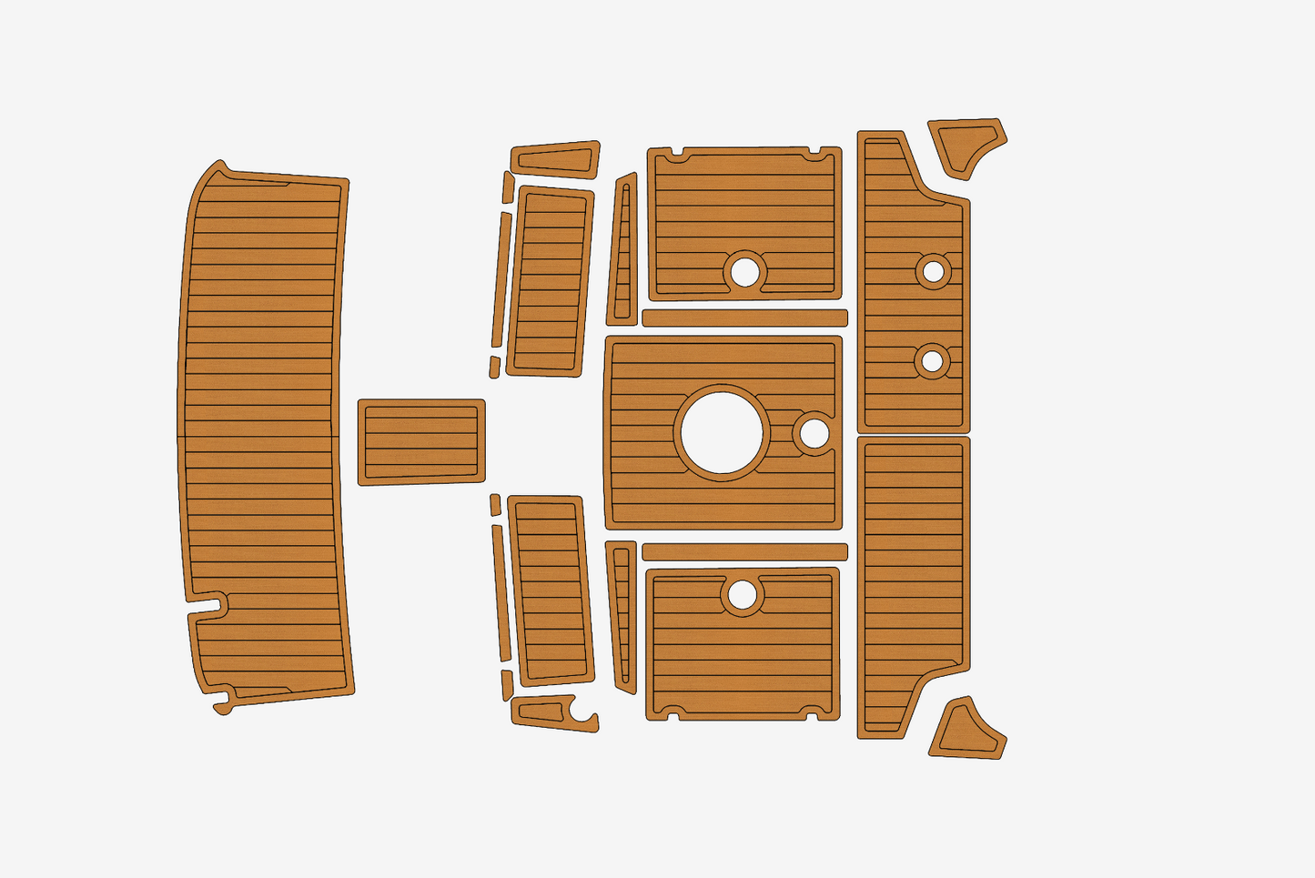 2000 Astinor 740 Marine teak deck seadek EVA Foam Boat flooring