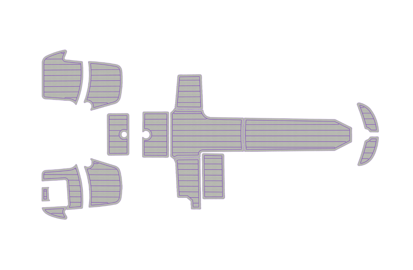 2020-2024 Bayliner M17 Cockpit swim platform 1/4" 6mm EVA foam floor