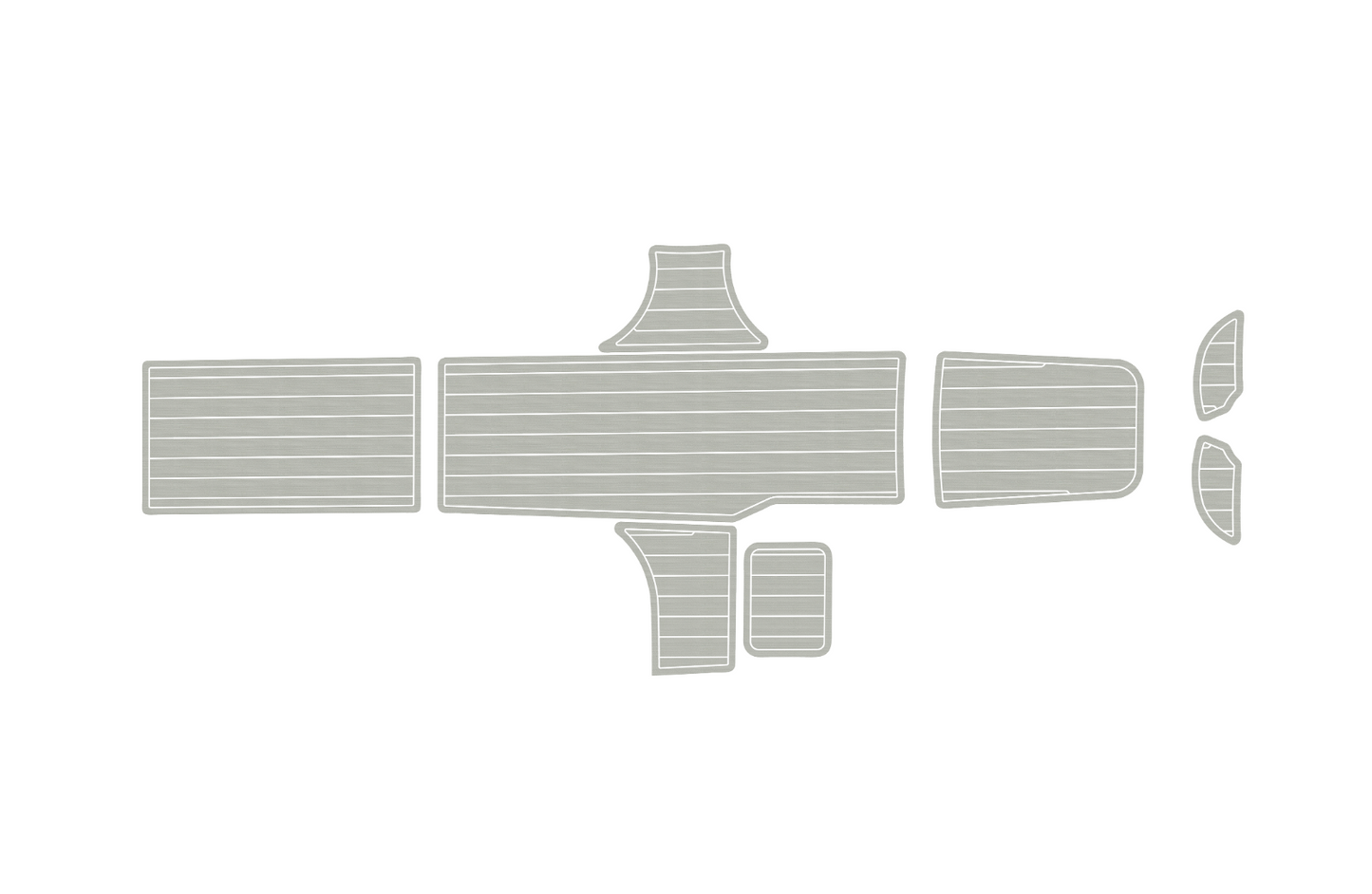 2015-2017 Bayliner Element XL Cockpit Swim platform 1/4" 6mm EVA faux teak Floor
