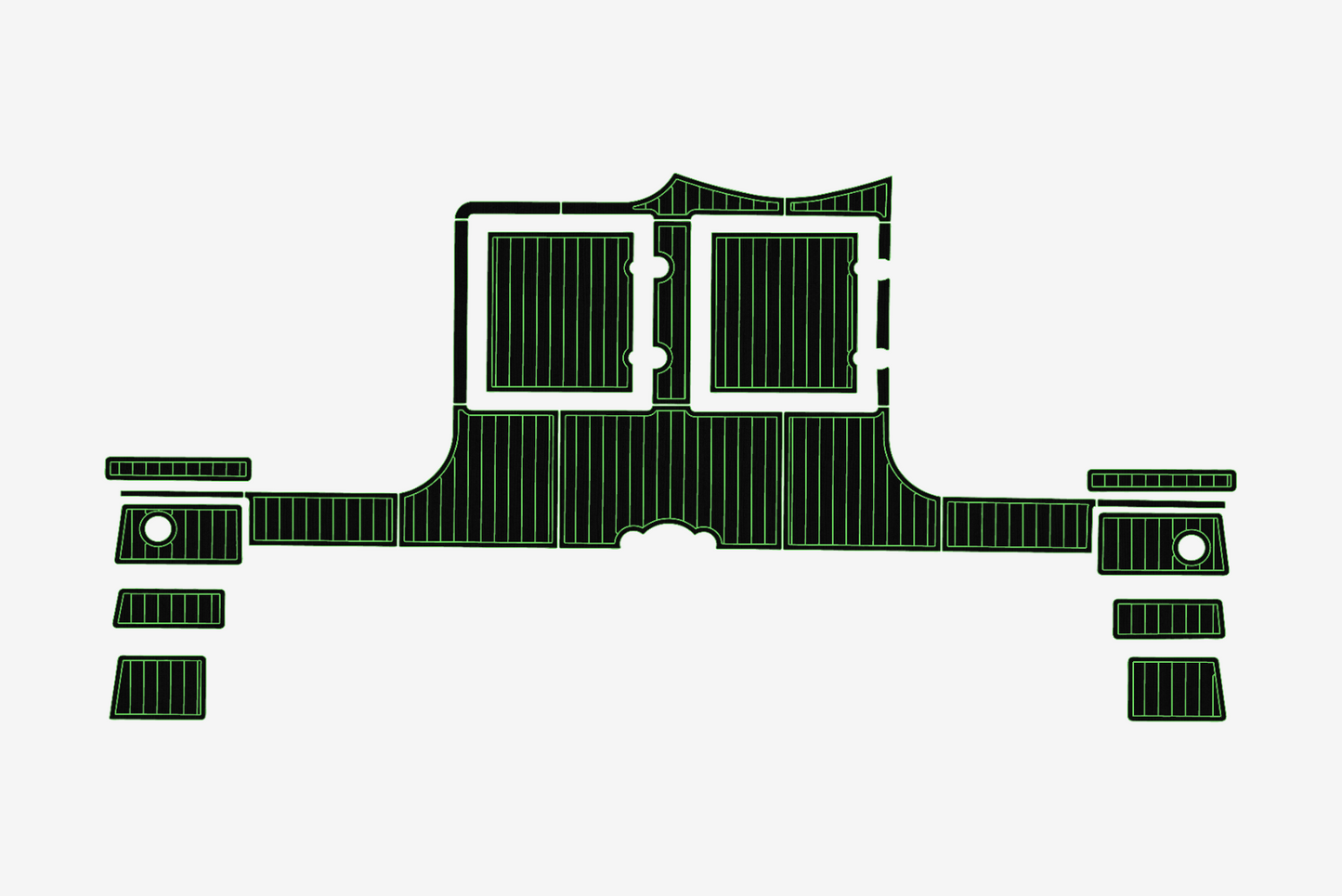 1994-1995 Catana 411 Swim platform 1/4"6mm EVA Foam carpet marine floor