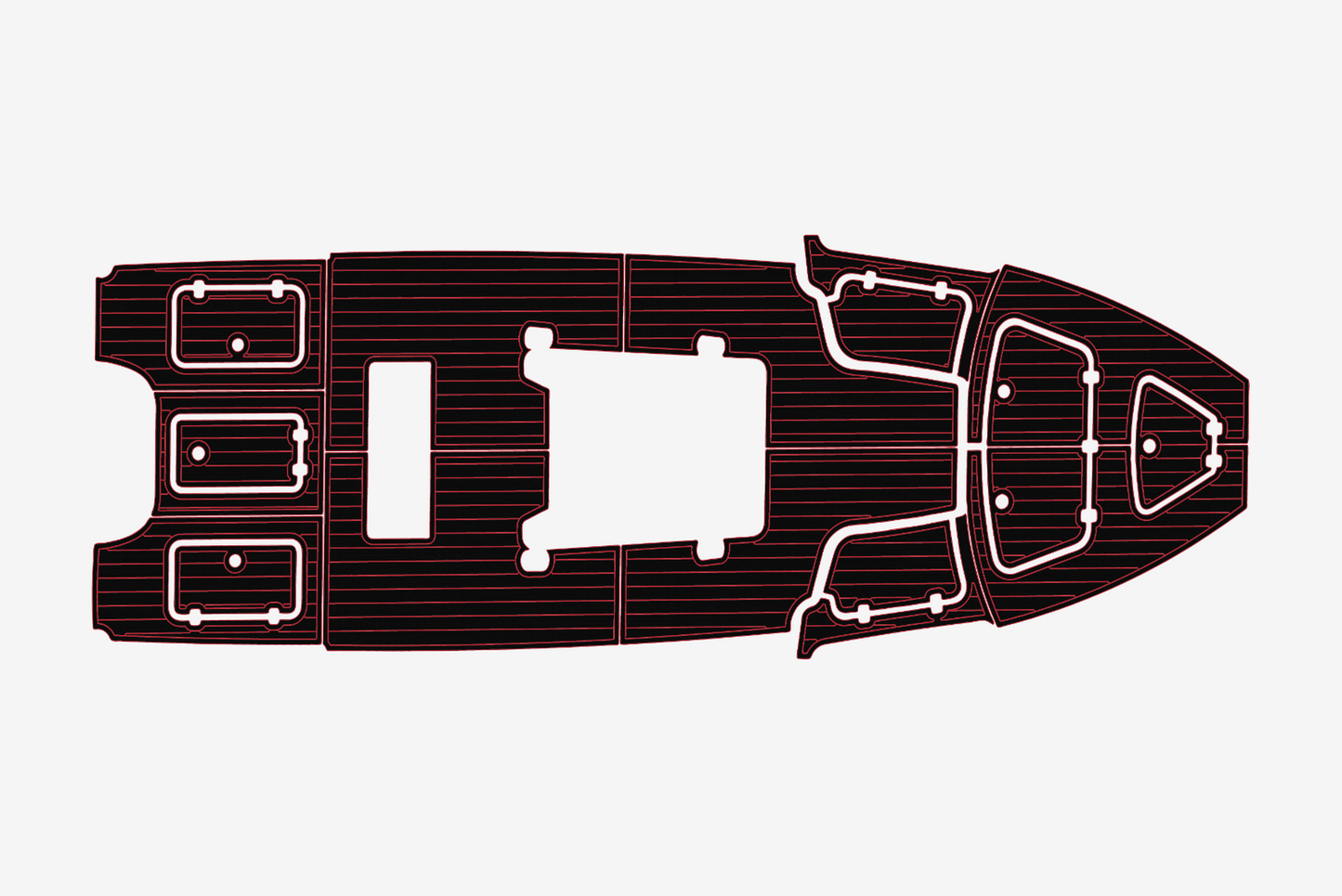 2017-2020 Gause Built Cockpit 1/4"6mm EVA Foam carpet marine MAT floor