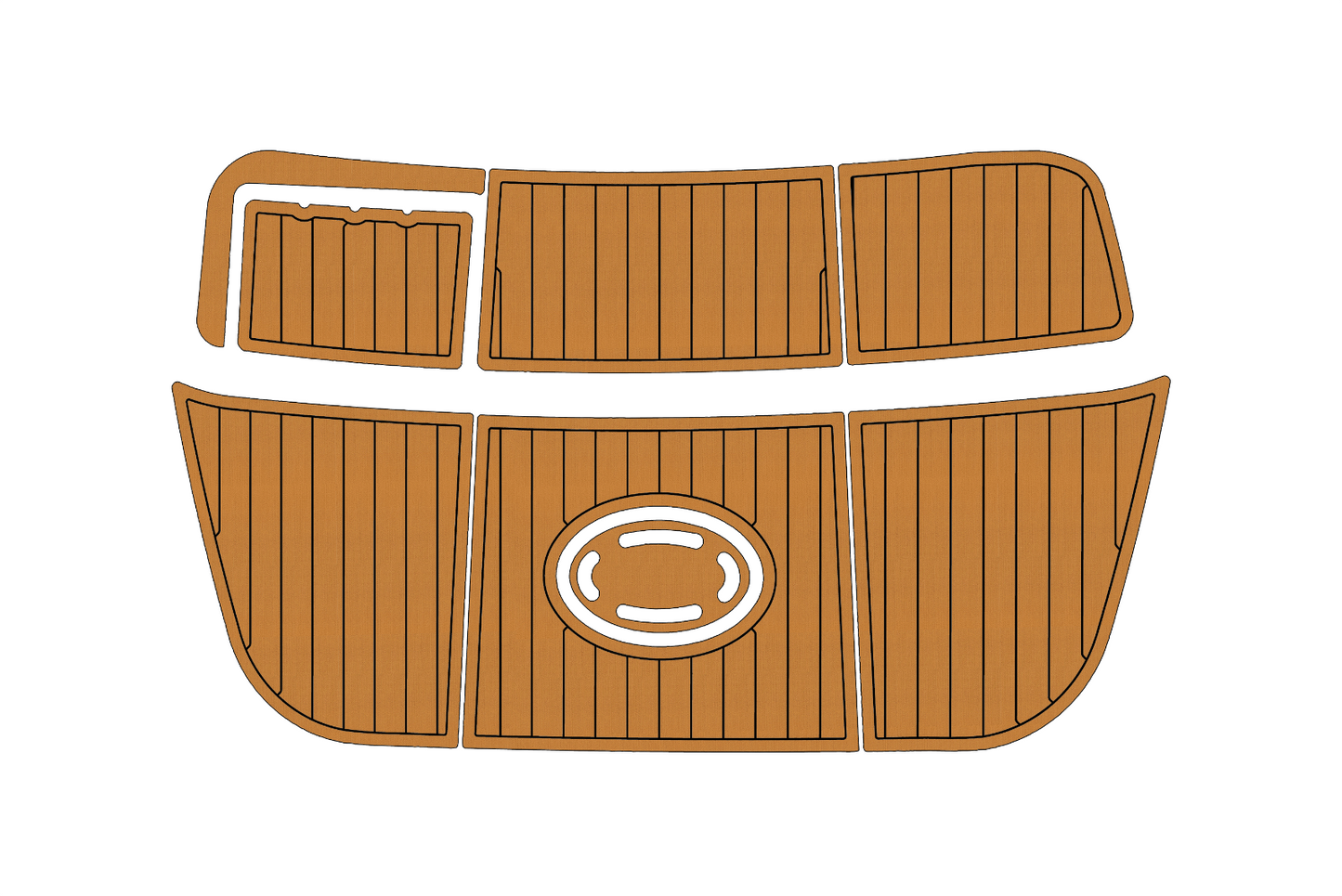 1992-2006 Crownline 225 BR SP Swim platform 1/4"6mm EVA foam faux mat floor