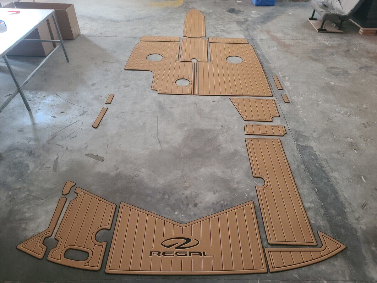 2004 REGAL 2200 Cockpit Swimming platform Pads 1/4" 6mm EVA FaUX Teak floor