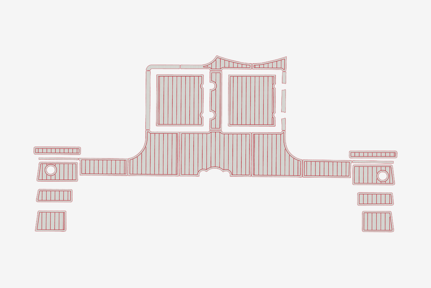 1994-1995 Catana 411 Swim platform 1/4"6mm EVA Foam carpet marine floor