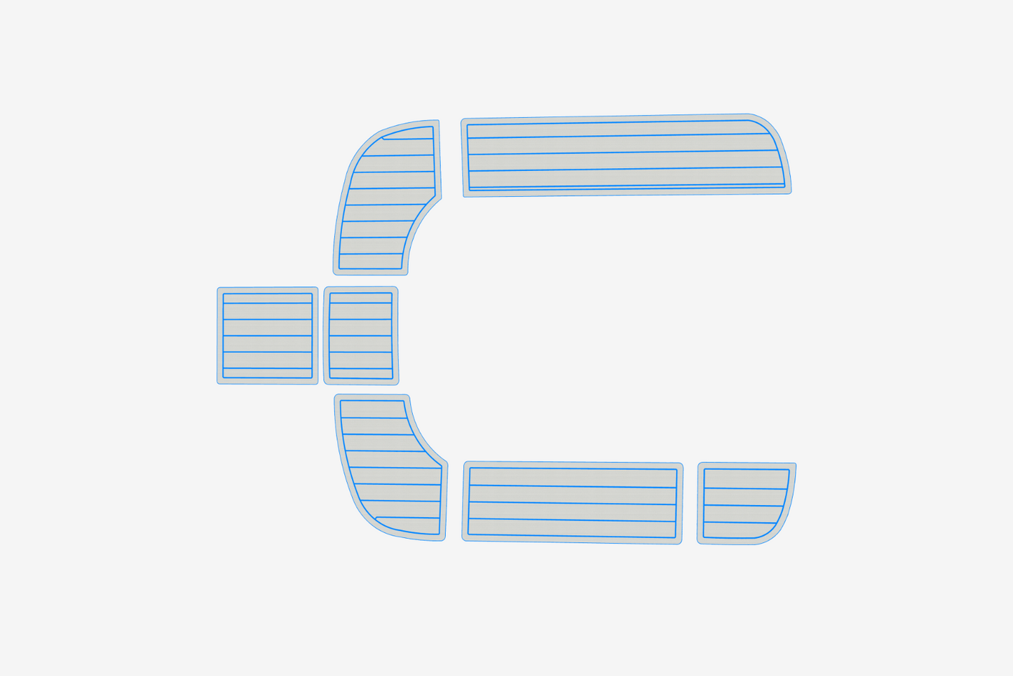 Beneteau 311 Anti-slip mat Custom EVA teak marine deck flooring