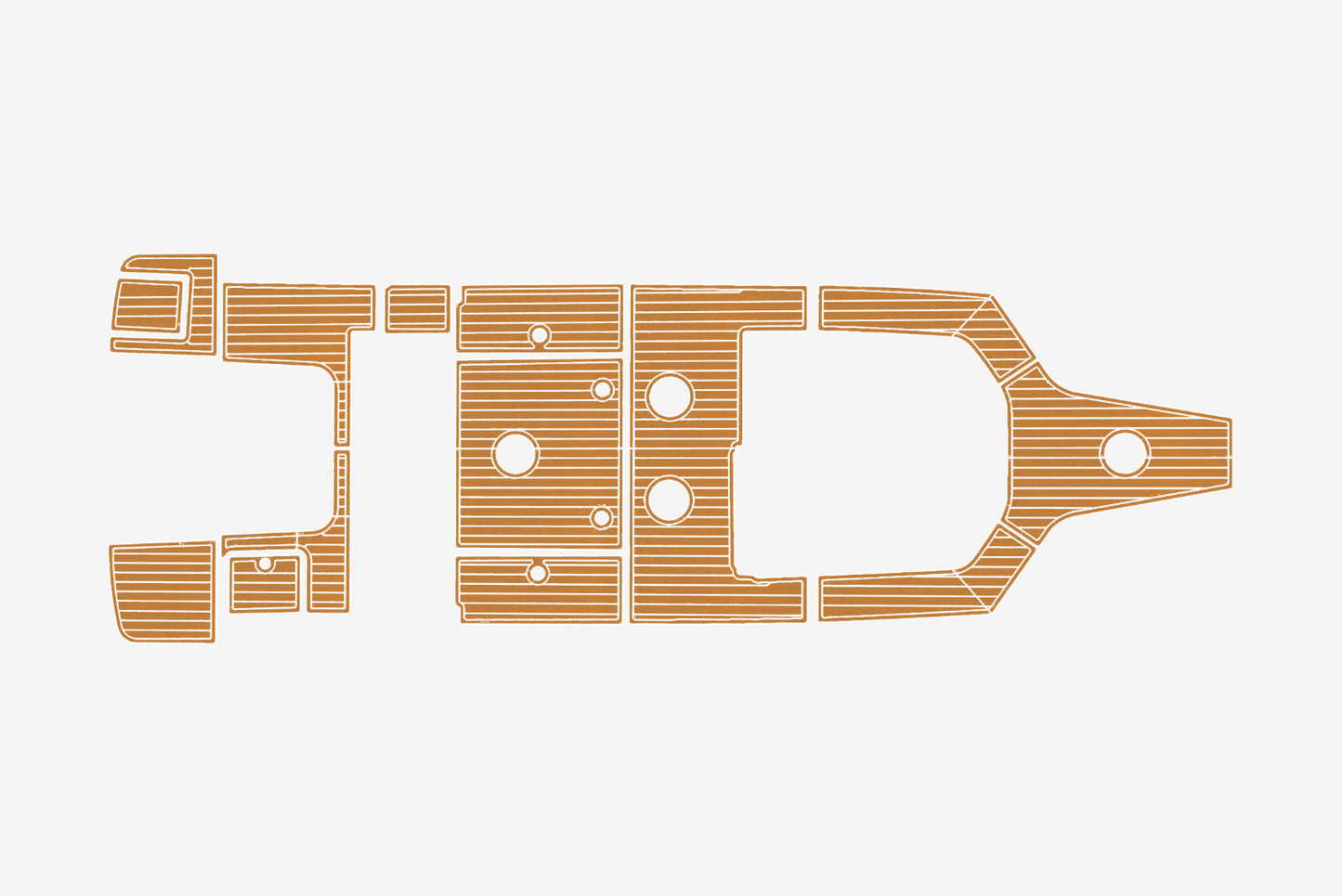 2022 Beneteau Flyer 8 Spacedeck Anti-slip mat Custom EVA marine deck flooring
