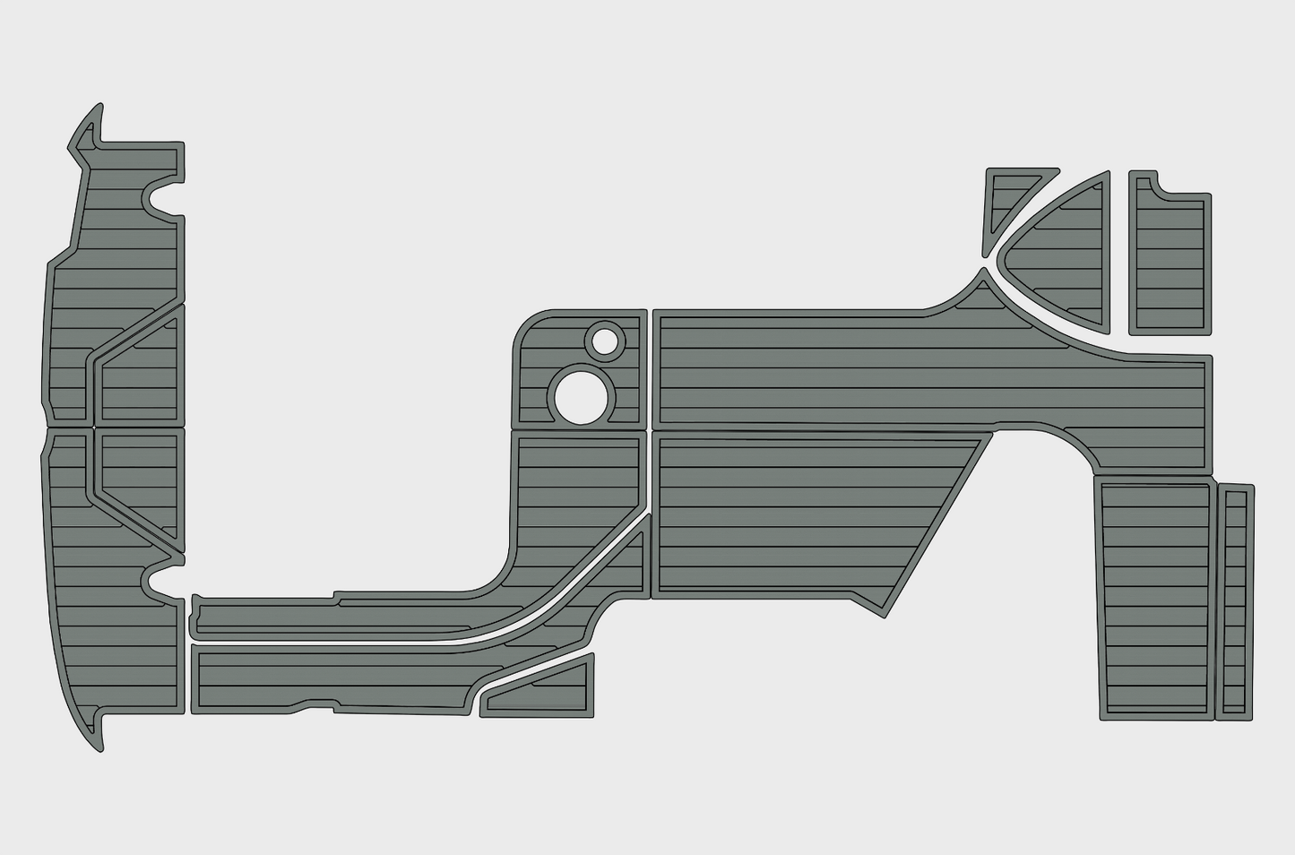 2010-2017 Sea ray 280 sundancer Cockpit Swim platform 1/4"6mm EVA Foam mat floor