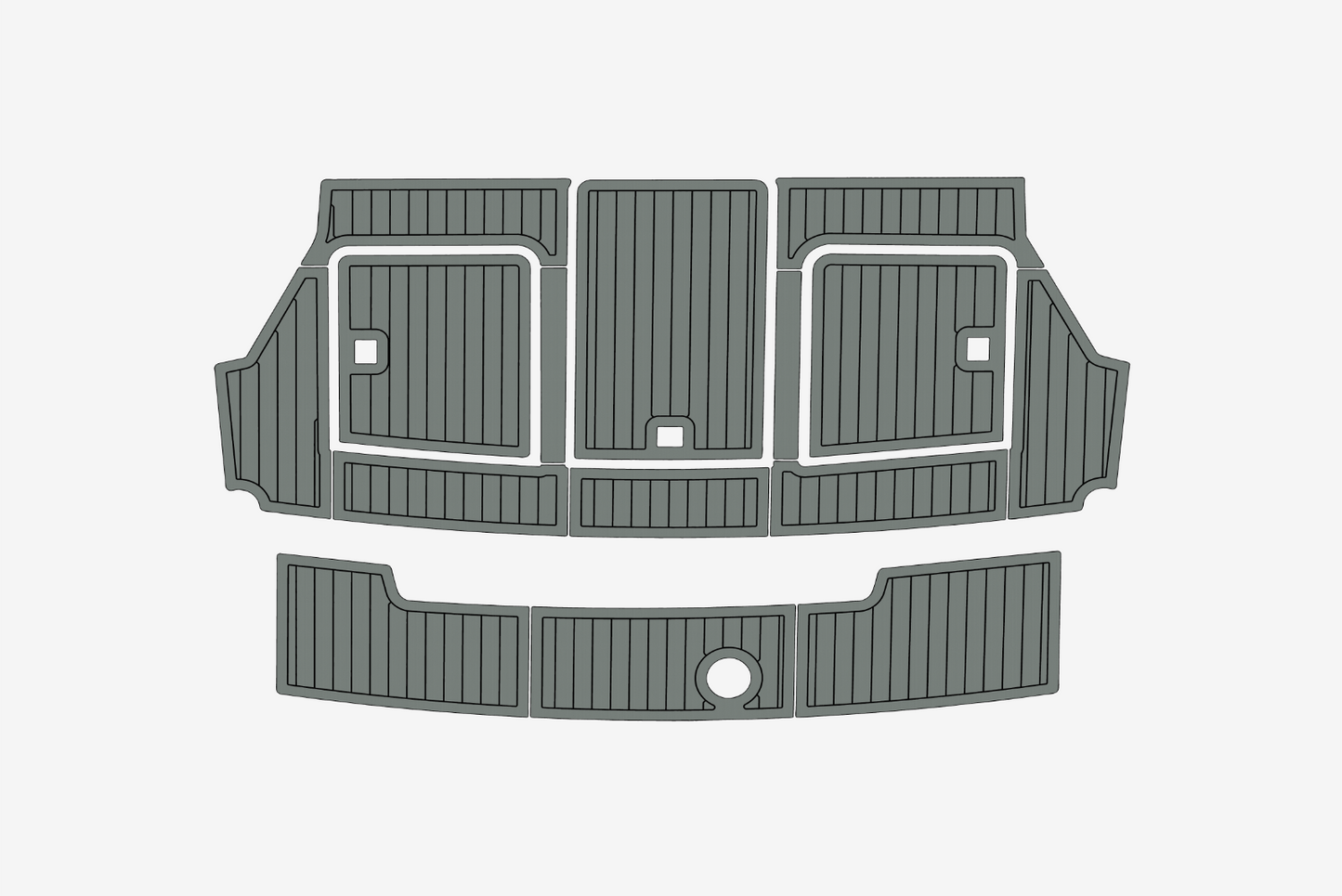 Carver 37 Cockpit Swim platform 1/4"6mm EVA Foam carpet marine floor