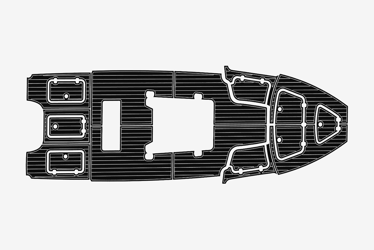 2017-2020 Gause Built Cockpit 1/4"6mm EVA Foam carpet marine MAT floor