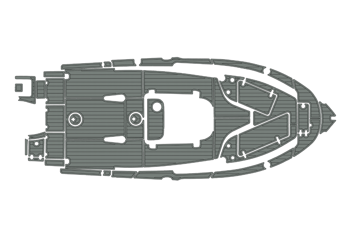 2021-2023 Sea Hunt 229 ultra Cockpit Swim platform bow 1/4"6mm EVA Foam floor