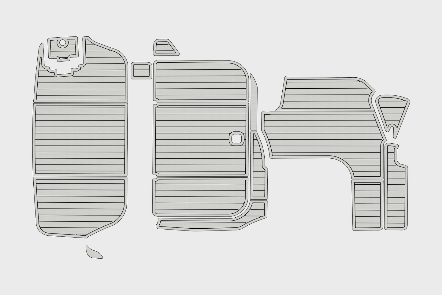 1998-2001 Regal 2760 Commodore Cockpit Swim platform 1/4"6mm EVA foam floor