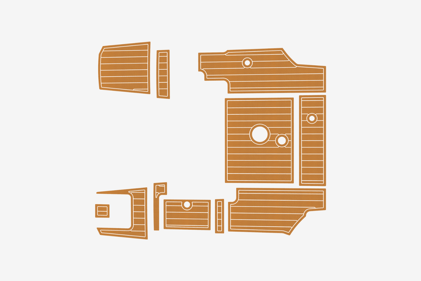 Beneteau Antares 6 Anti-slip mat Custom EVA teak marine deck flooring