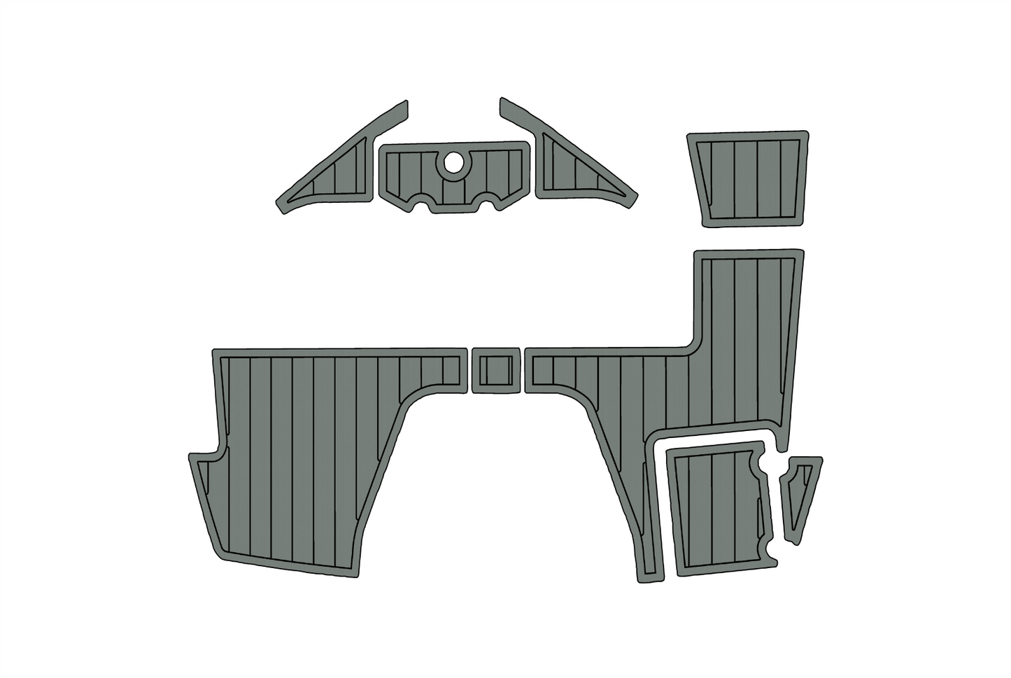 2019-2023 Monterey M225 bow Swim platform 1/4"6mm EVA Foam floor