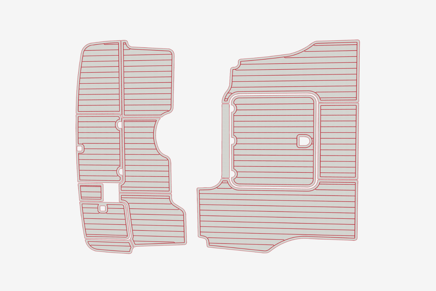 2000-2007 Cranchi 40 Atlantique Cockpit Swim platform 1/4"6mm EVA Foam mat floor