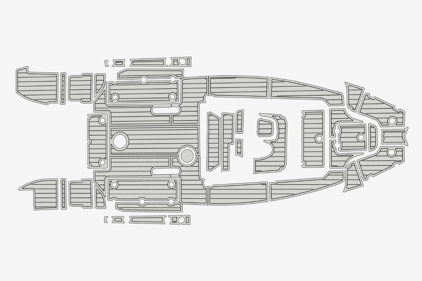 2019-2020 Sea Fox 266 Commander Cockpit Swim platform 1/4"6mm EVA Foam floor