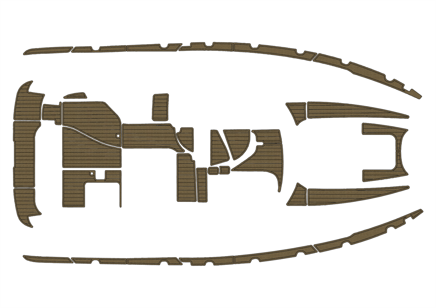 2002-2006 Bayliner 3055 Ciera EVA foam faux teak decking mat marine floor