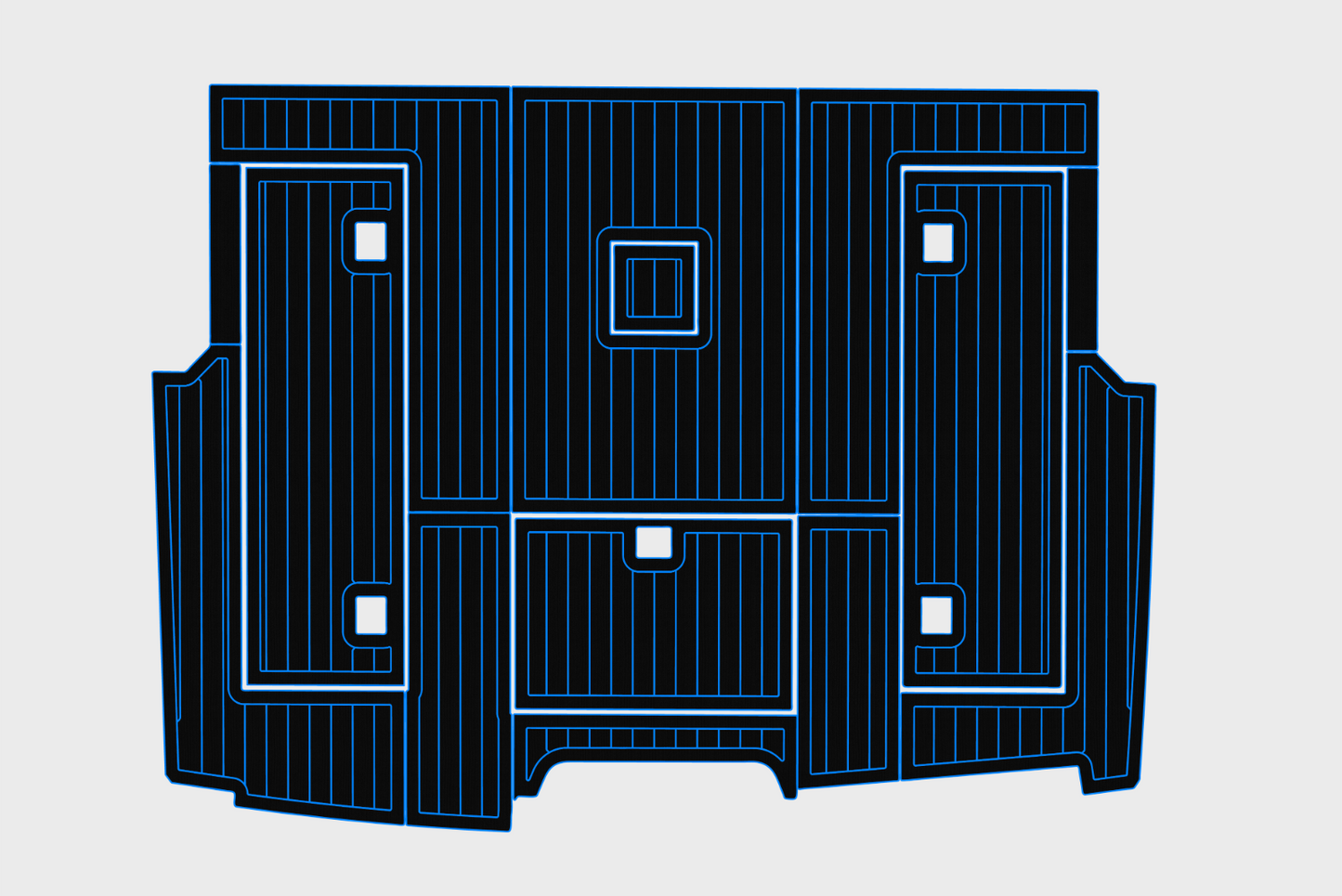 1998-2002 Cabo 35 Express Cockpit 1/4"6mm EVA Foam carpet marine faux mat floor