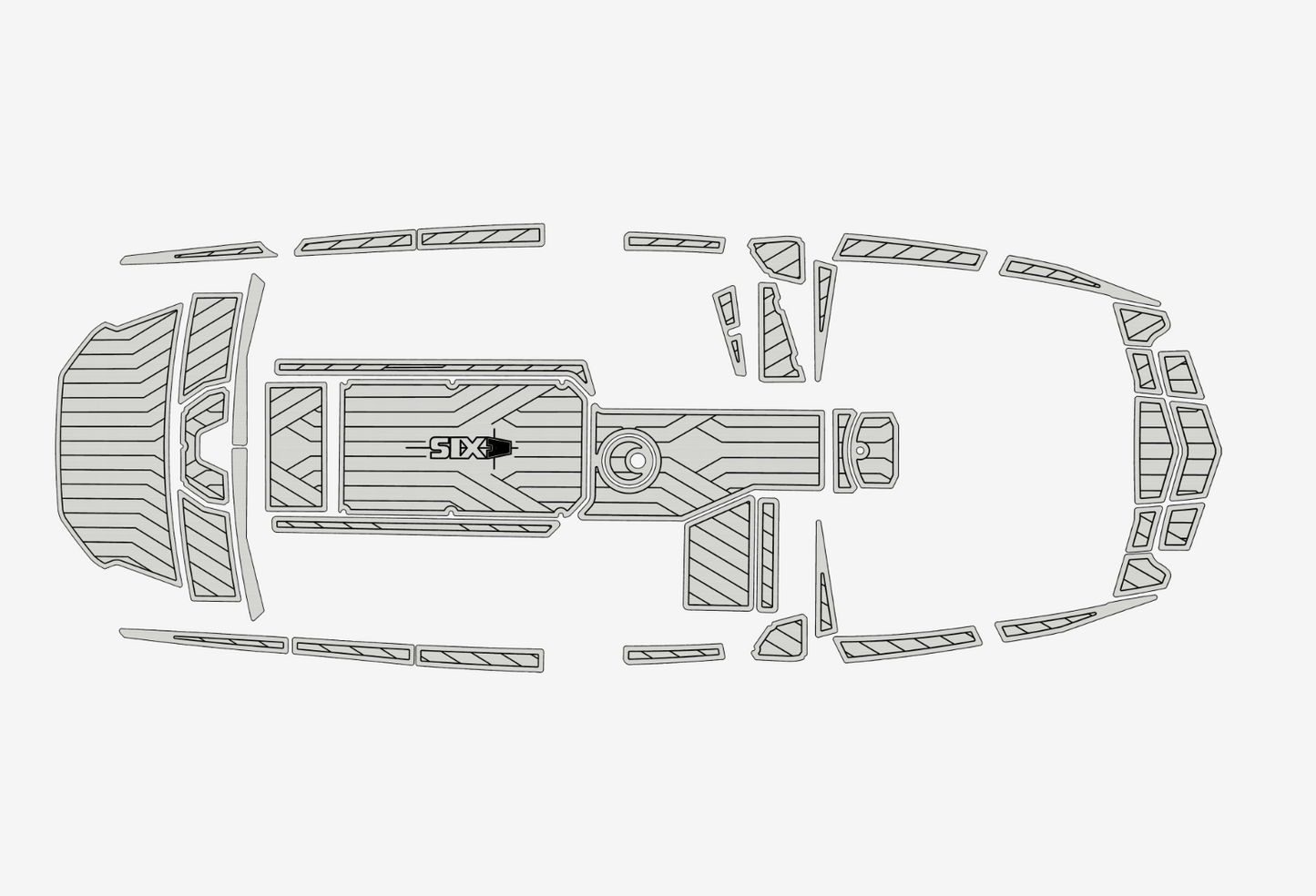 2023 Axis A225 Marine teak deck EVA Foam Boat flooring