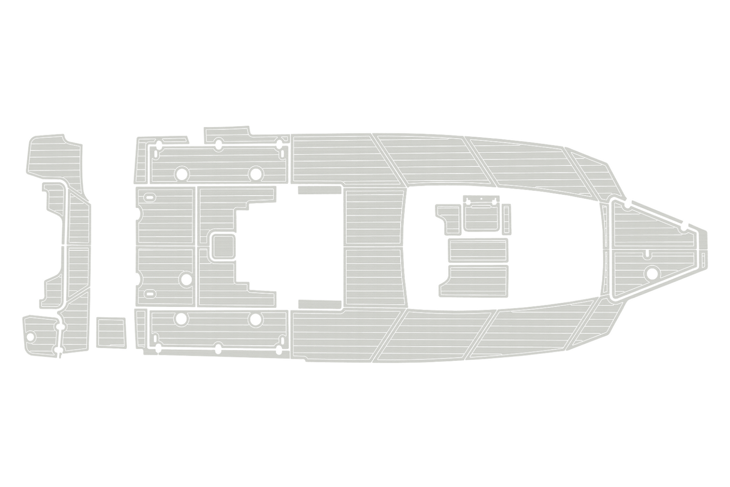 2022-2024 Blackfin 302 CC Cockpit Swim platform 1/4"6mm EVA foam floor