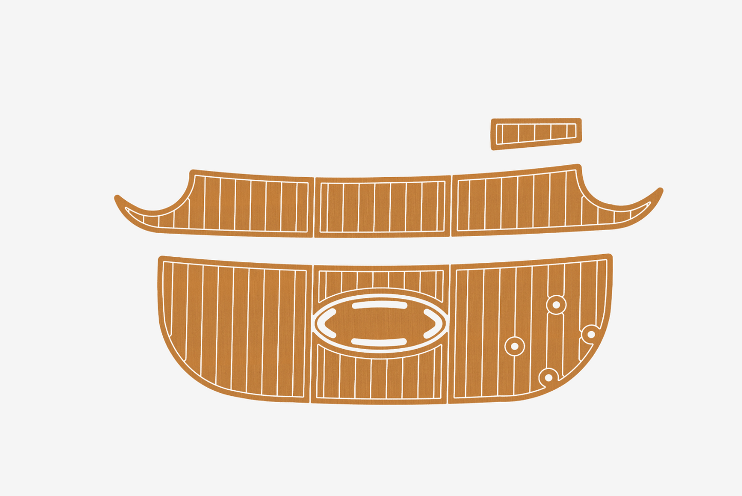 2004-2009 Larson 260 Cabrio Cockpit Swim platform 1/4"6mm EVA Foam faux floor